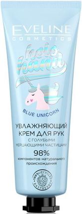 Eveline Cosmetics Nawilżający Krem Do Rąk Blue Unicorn   Holo Hand 50 ml