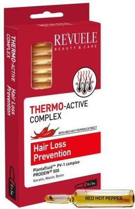 Revuele Ampułki Zapobiegające Wypadaniu Włosów   Thermo Active Complex Hair Loss Prevention 8 x 5 ml