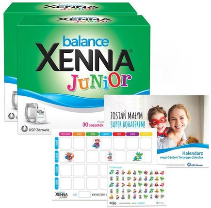 Xenna balance junior 2 x 30 sasz + Kalendarz wypróżnień dla dziecka