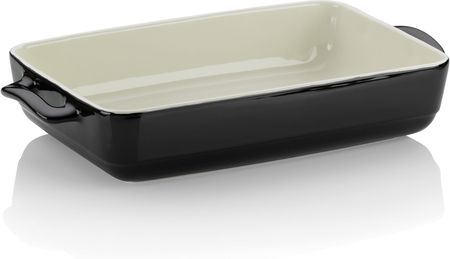 KELA Malin 37,5 x 22 cm czarne naczynie żaroodporne do zapiekania ceramiczne (4025457119361)