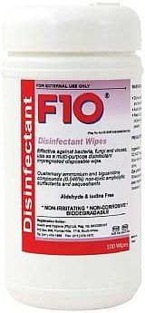 F10 Disinfectant Wipes- Mokre chusteczki do dezynfekcji rąk- 100szt