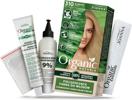 Joanna Naturia Organic Vegan Farba do włosów 310 Słoneczny - zdjęcie 3