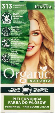 Joanna Naturia Organic Vegan Farba do włosów 313 Karmelowy