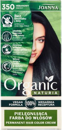Joanna Naturia Organic Vegan Farba do włosów 350 Heban