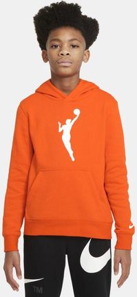 Nike Dzianinowa Bluza Z Kapturem Dla Dużych Dzieci Wnba Essential Pomarańczowy