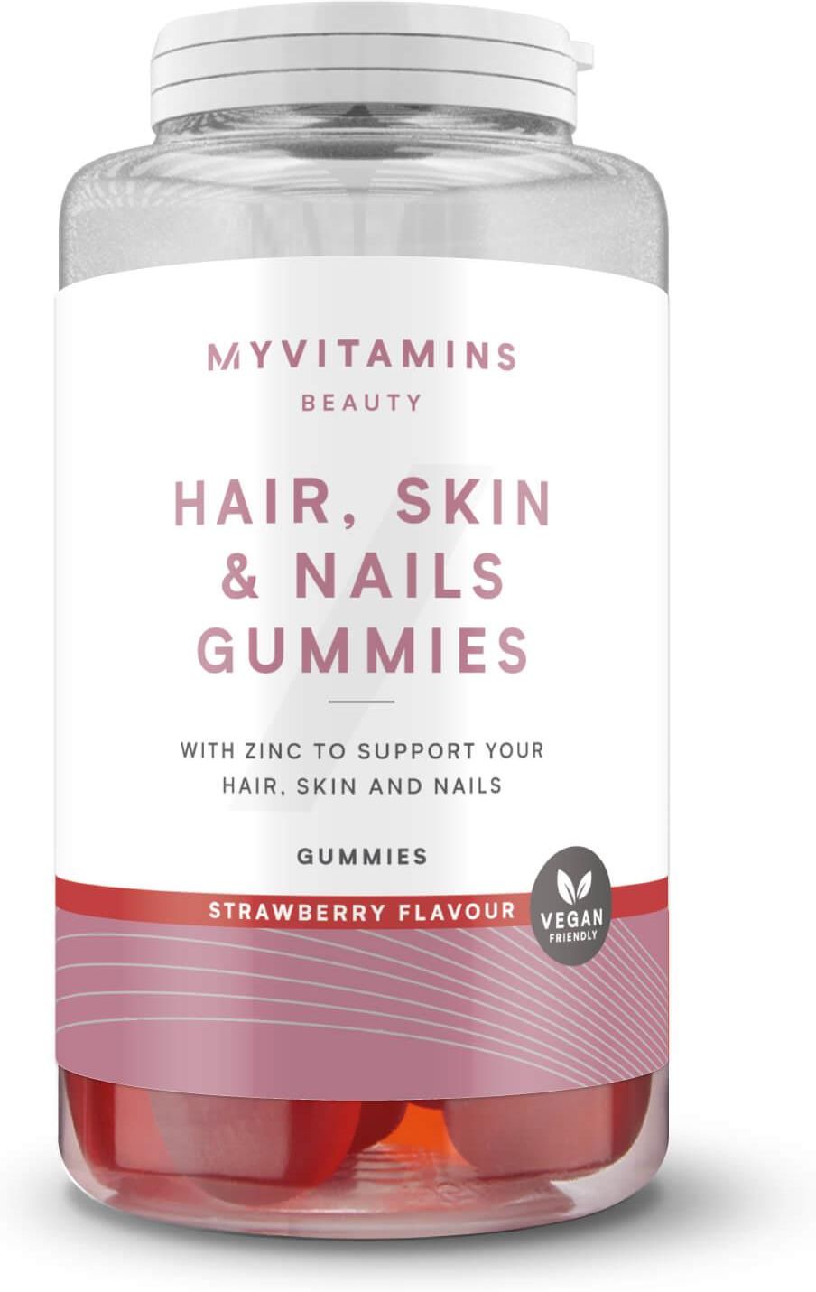 Myvitamins Vegan Hair Skin Nails Gummies Truskawka 30kaps Opinie i ceny na Ceneo.pl