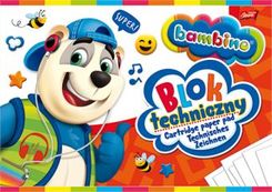 St. Majewski Blok Techniczny A4 10K Białe Kartki Bambino Pakiet 10 Sztuk