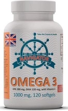 Omega 3 1000mg 120kapsułek żelowych Navigator Supplements