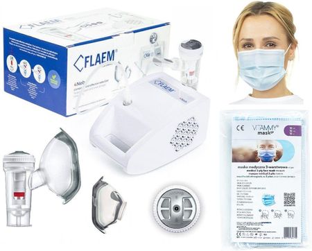 FLAEM 4Neb Innowacyjny Inhalator pneumatyczno-tłokowy z 4 trybowym nebulizatorem