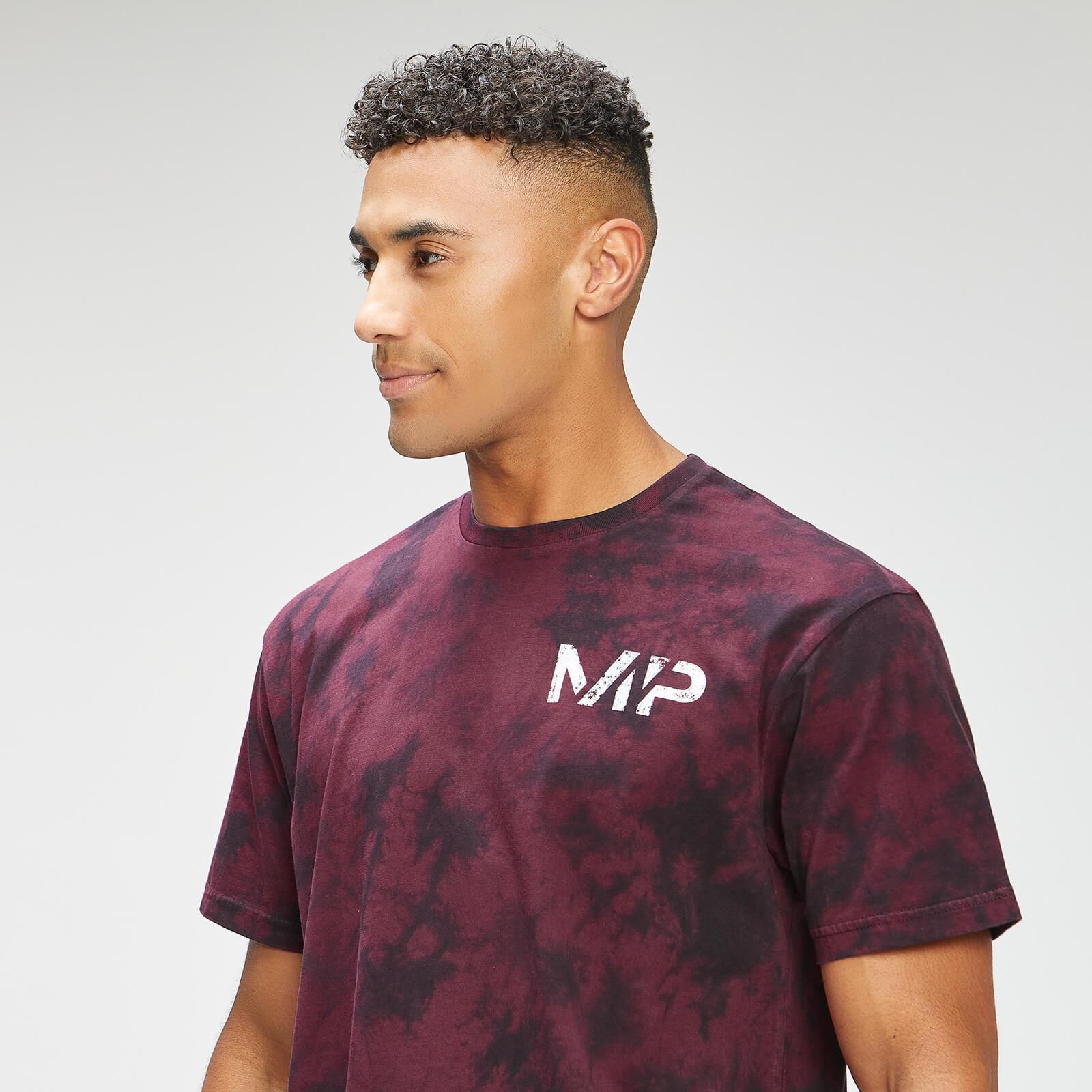 Mp Men S Adapt Tie Dye Short Sleeve Oversized T Shirt Black Merlot Xs Mpm Blackmerlot Ceny I