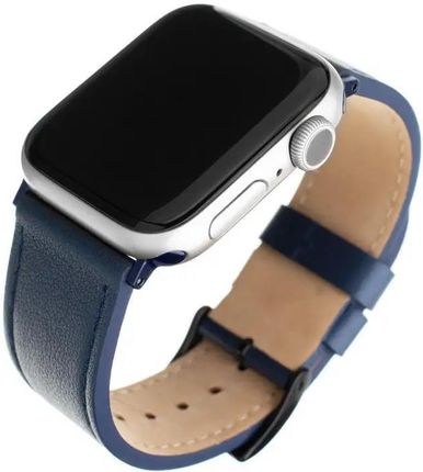 Pasek wymienny FIXED Leather Strap na Apple Watch 42/44/45 mm FIXLST-434-BL Niebieski
