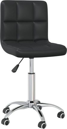 Krzesło biurowe vidaXL Krzesło biurowe obrotowe czarne sztuczna skóra