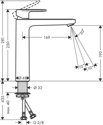 Hansgrohe Vernis Shape 190 71582000 - zdjęcie 2