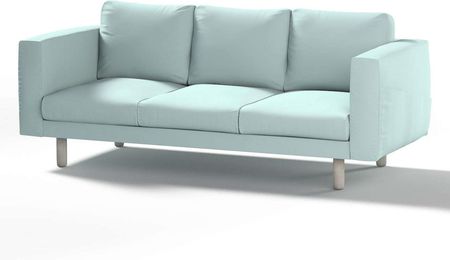 Dekoria.pl Pokrowiec na sofę Norsborg 3-osobową, pastelowy błękit, 213 x 88 x 85 cm, Cotton Panama