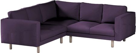 Dekoria.pl Pokrowiec na sofę narożną Norsborg 4-osobową, fioletowy, 213 x 213 x 85 cm, Etna