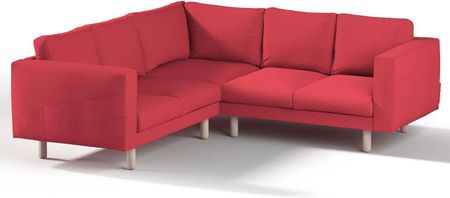 Dekoria.pl Pokrowiec na sofę narożną Norsborg 4-osobową, czerwony, 213 x 213 x 85 cm, Etna