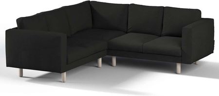 Dekoria.pl Pokrowiec na sofę narożną Norsborg 4-osobową, czarny, 213 x 213 x 85 cm, Etna