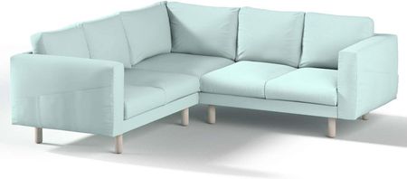 Dekoria.pl Pokrowiec na sofę narożną Norsborg 4-osobową, pastelowy błękit, 213 x 213 x 85 cm, Cotton Panama