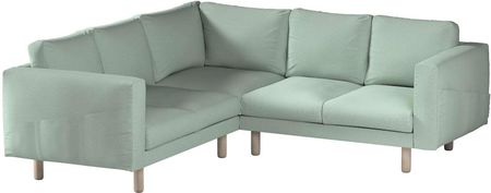 Dekoria.pl Pokrowiec na sofę narożną Norsborg 4-osobową, pastelowy błękit, 213 x 213 x 85 cm, Living