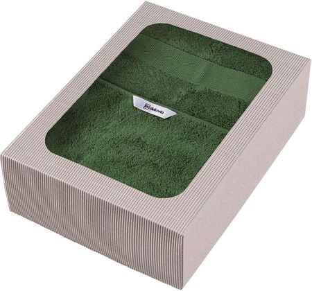Dekoria.pl Komplet ręczników Cairo 3 szt. green, 2 szt. 50 x 90 cm  / 1 szt. 70 x 140 cm
