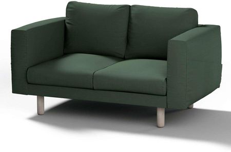 Dekoria.pl Pokrowiec na sofę Norsborg 2-osobową, Forest Green (zielony), 153 x 88 x 85 cm, Cotton Panama