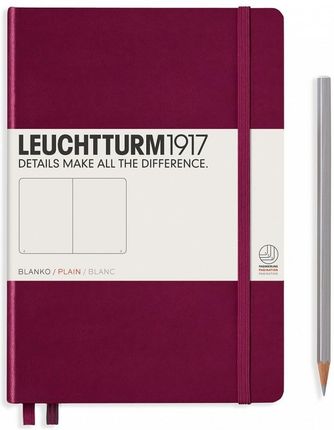 Leuchtturm Notatnik 1917 A5 249 Stron Gładki Bordowy 359697