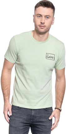 Lee T-Shirt Męski Floral Graphic Tee Regular Fit Summer Green L60Ketnk