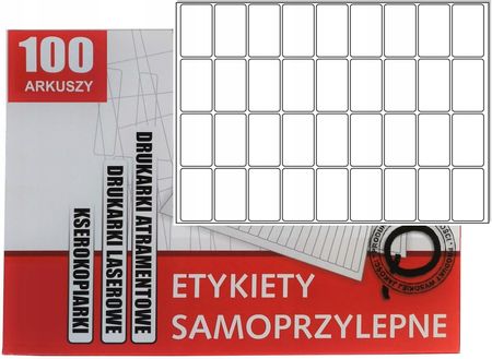 Matias Arkusz A4 Etykiety Samoprzylepne Z Połyskiem 50X30