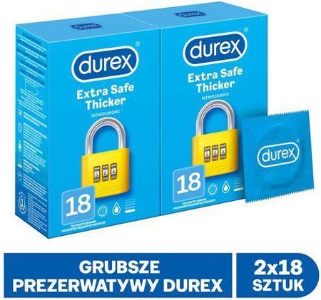 Durex Extra Safe Prezerwatywy 2x18 szt.
