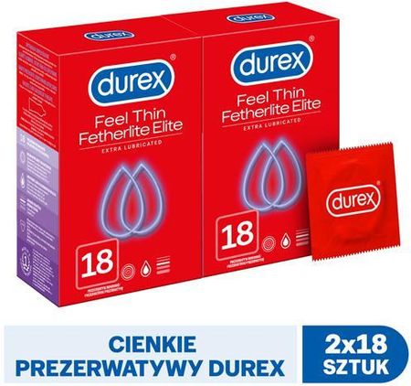 Durex Fetherlite Elite Prezerwatywy 2x18 szt.
