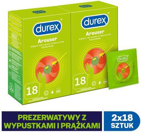 Durex Arouser Prezerwatywy 2x18 szt.