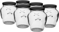 Zdjęcie Browin Słoik Amfora 580ml Fi82 Z Zakrętką Czarną 6szt. - Świdnik