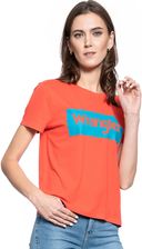 DAMSKI T-SHIRT WRANGLER LOGO TEE BITTERSWEET RED W7P3EVXBO