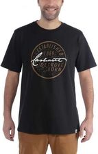 Carhartt Koszulka Workwear Detroit Born Logo Short Sleeve T Shirt Black - Bluzki trekkingowe