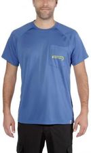 Carhartt Koszulka Wędkarska Force Fishing Graphic Short Sleeve T Shirt Inf. Blue Heather - Bluzki trekkingowe