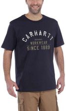 Carhartt Koszulka Workwear Graphic Short Sleeve T Shirt Navy - Bluzki trekkingowe