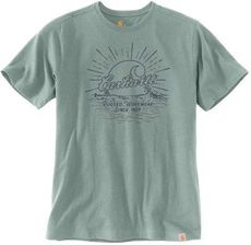 Carhartt Koszulka Southern Water Graphic T Shirt Blue Cast - Bluzki trekkingowe
