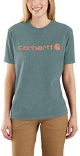 Carhartt Koszulka Workwear Logo S S T Shirt Fog Green Heather - Bluzki trekkingowe