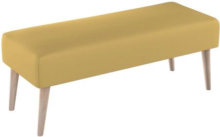 Dekoria.pl Ławka natural, zgaszony żółty, 100 × 40 × 40 cm, Cotton Panama