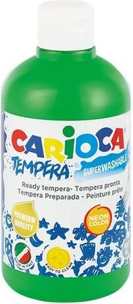 Carioca Farba Tempera 500Ml Neonowa Zielona