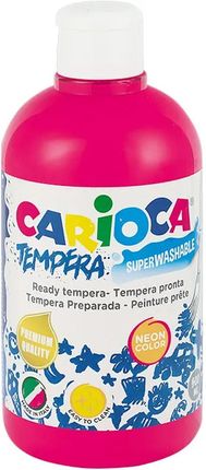 Carioca Farba Tempera 500Ml Neonowa Różowa