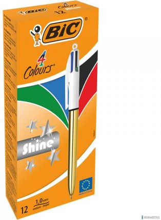 Długopis Bic 4 Colours Shine Gold Mix Ast 964774