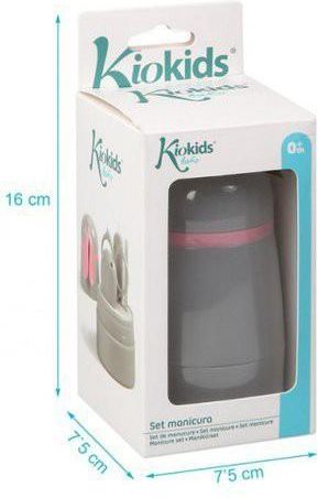 Set Manicure Per Bambini Kiokids A Forma Di Coniglio – Kit Igiene Neonati, 13 Cm, Azzurro