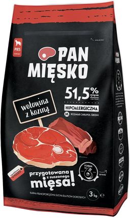 Pan Mięsko Wołowina Z Koziną Chrupki M 3Kg