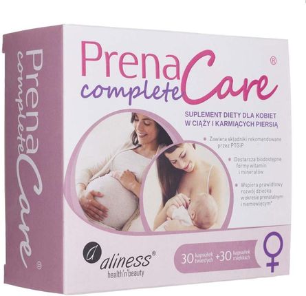 PrenaCare Complete dla kobiet w ciąży i karmiących 30kapsułek vege + 30kapsułek softgels Aliness