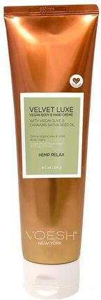 Voesh Kojący Krem ​​Do Rąk I Ciała Z Olejem Konopnym Velvet Lux Vegan Hand & Body Creme Hemp Relax 85G