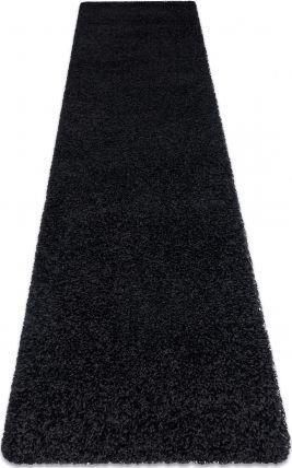 Dywany Łuszczów Chodnik Soffi Shaggy 5cm Czarny 80x250cm
