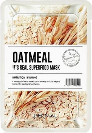 Dermal Maseczka Do Twarzy Z Płatkami Owsianymi - It'S Real Superfood Mask Oatmeal 25 G