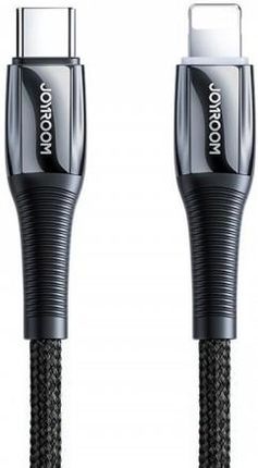 Joyroom Kabel Przewód USB Typ C - Lightning Power Delivery 20W 2,4A 1,2M Czarny S-1224K2 Czarny