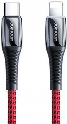 Joyroom Kabel Przewód USB Typ C - Lightning Power Delivery 20W 2,4A 1,2M Czerwony S-1224K2 Czerwony